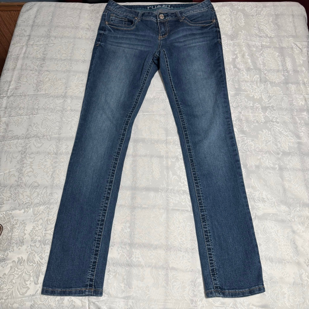 Women's Rue21 Blue Low Rise Skinny Jeans Juniors 9 #117